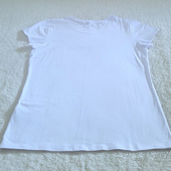 Guess❓Rhinestone💎 Logo Tee👕 - NWT - Picture 15 of 16